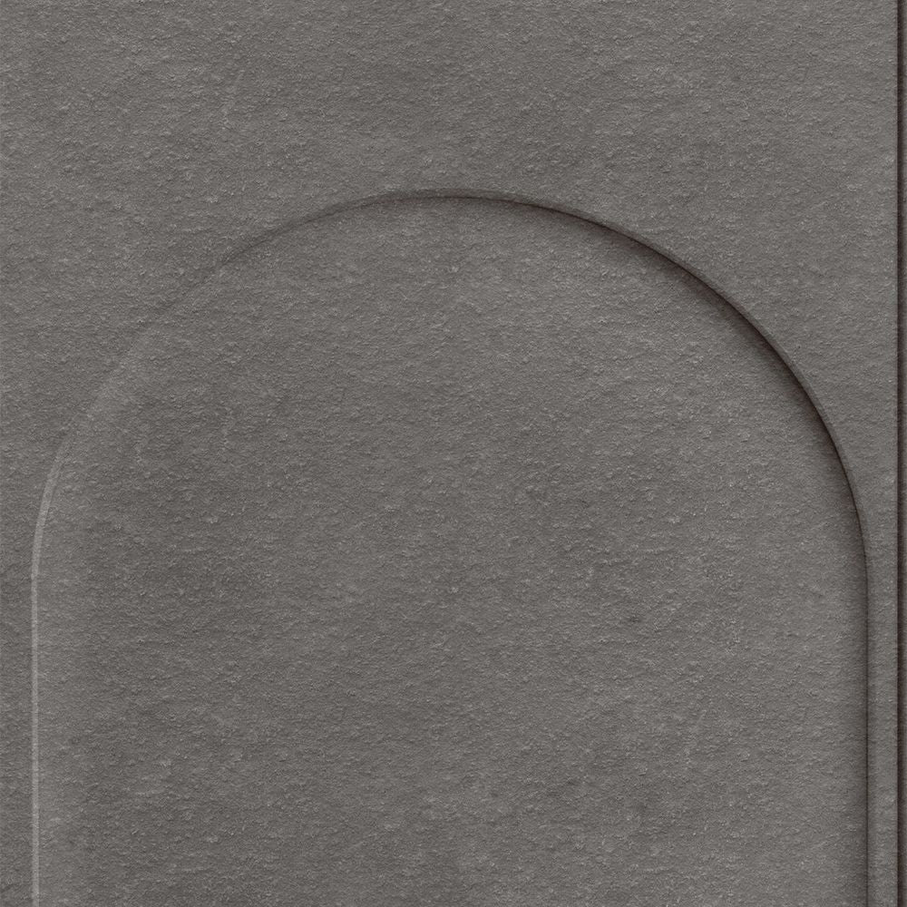 Peelable wallpaper, no adhesive type Room No.0 Arch Panel (49cm x 2.5m size) NRN-AP01 Dark Gray