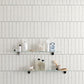 Wallpaper that can be applied like a masking tape EASY WALL TAPE Room No.0 Border Tile (23cm x 6m size) ERN06 White