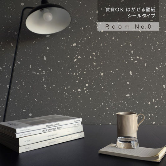 Peelable Wallpaper Sticker Type Room No.0 Terrazzo (49cm x 3m) TRN-TZ04 Gray Base