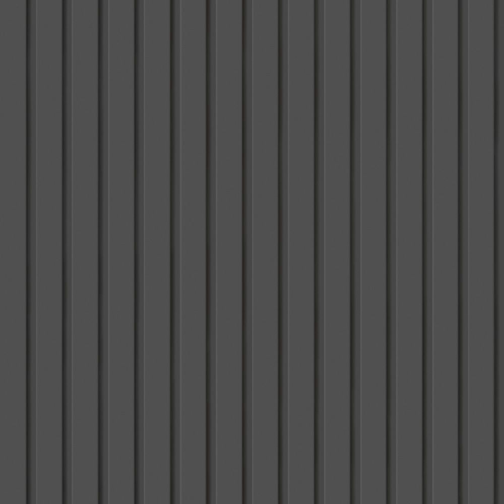 Peelable wallpaper, no adhesive type Room No.0 Slatwall Mono (49cm x 3m size) NRN-SWM01 Charcoal Gray