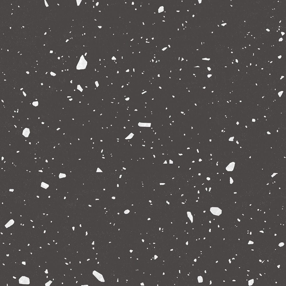 Peelable wallpaper, no adhesive type Room No.0 Terrazzo (49cm x 2.5m size) NRN-TZ03 Black base