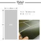 Peelable wallpaper Retrotore retro vintage tile (49cm x 3m size) NRT-BT03 Building tile / Coffee