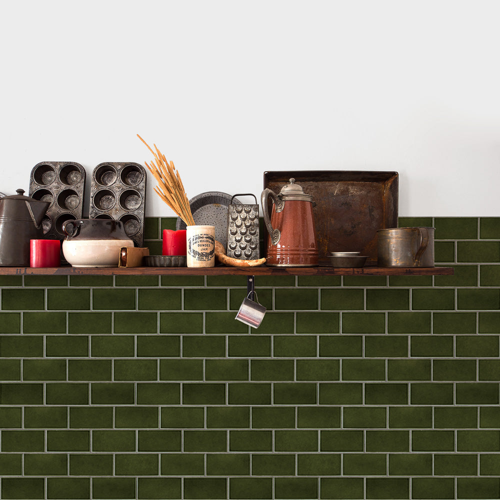 "Easy Wall Tape" - Wallpaper that can be applied like washi tape Retrotore Cafe Tile (23cm x 6m size) ERT11 Mountain