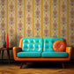 Peelable wallpaper, Retrotore retro revival wallpaper (49cm x 3m size) NRT-RV07 Shangri-La