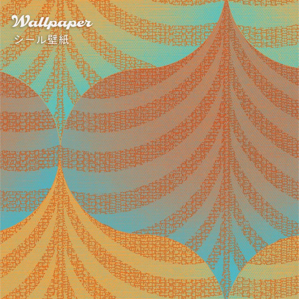 [Sample] Peelable wallpaper sticker type Retrotore Revival Wallpaper TRT-RV09 Groovy Wave