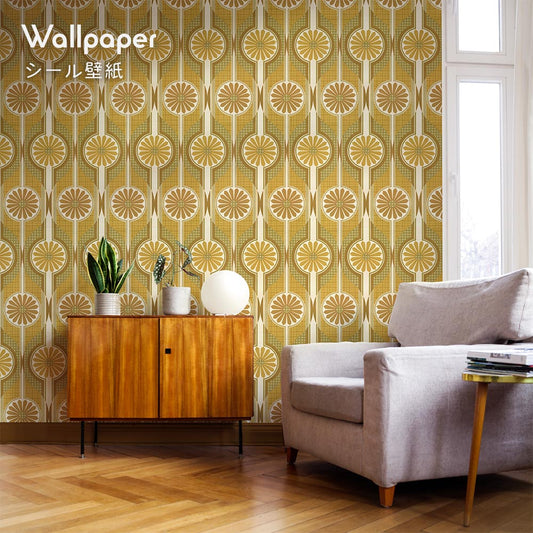 Peelable wallpaper sticker type Retrotore Re Vintage Wallpaper (49cm x 2.5m size) TRT-VW23 Summer Day