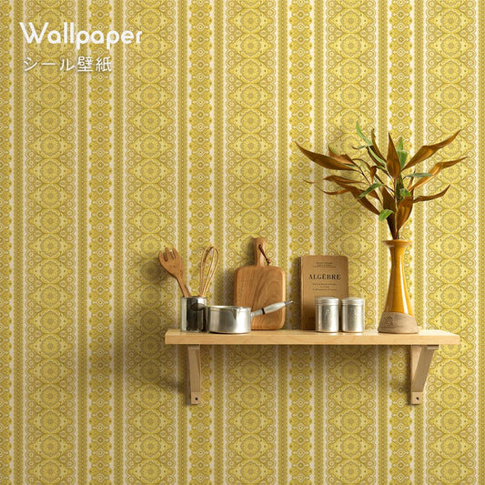 Peelable wallpaper sticker type Retrotore Re Vintage Wallpaper (49cm x 2.5m size) TRT-VW28 Mimosa