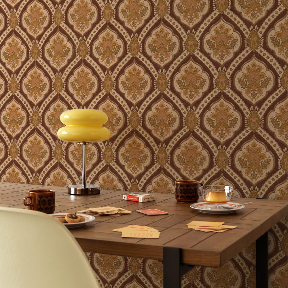 Peelable wallpaper, no-adhesive type Retrotore Re Vintage Wall Paper (49cm x 3m size) NRT-VW26 Vienna