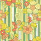 [Sample] Peelable wallpaper, no adhesive Retrotore Re Vintage Wallpaper NRT-VW30 Bloom