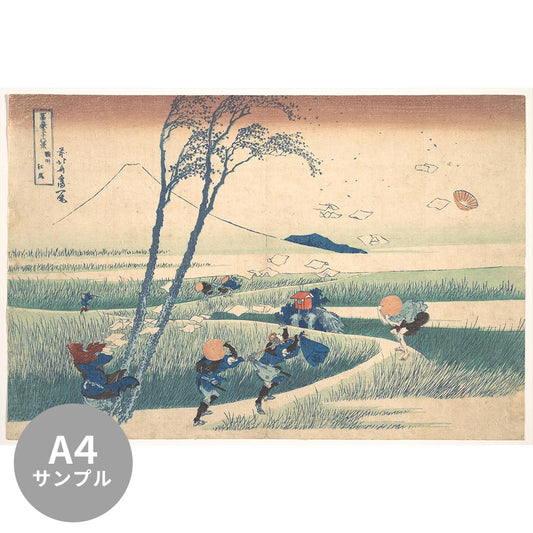 [Sample] Removable mural wallpaper without glue Katsushika Hokusai Thirty-six views of Mt. Fuji Sunshu Ejiri