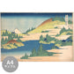 [Sample] Removable mural wallpaper without glue Katsushika Hokusai Thirty-six views of Mt. Soshu Hakone Lake