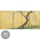 [Sample] Peelable wall mural, no adhesive, Sakai Hōitsu, Cherry Blossoms and Maples Screen (right panel)