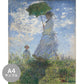 [Sample] Peelable mural wallpaper, no adhesive, Monet, Walking, Woman with a Parasol