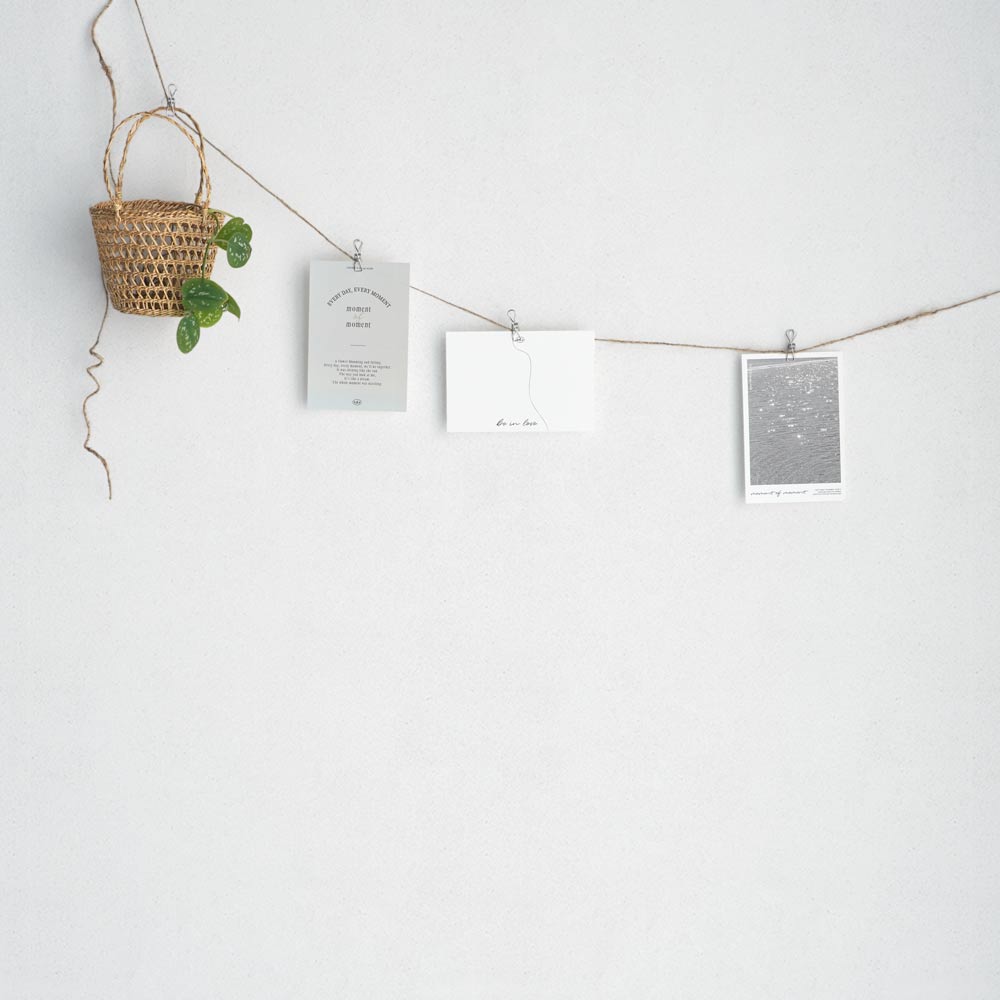 [Sample] Peelable wallpaper, no adhesive type SLOW TiME chill color am NST-CC01 white sugar