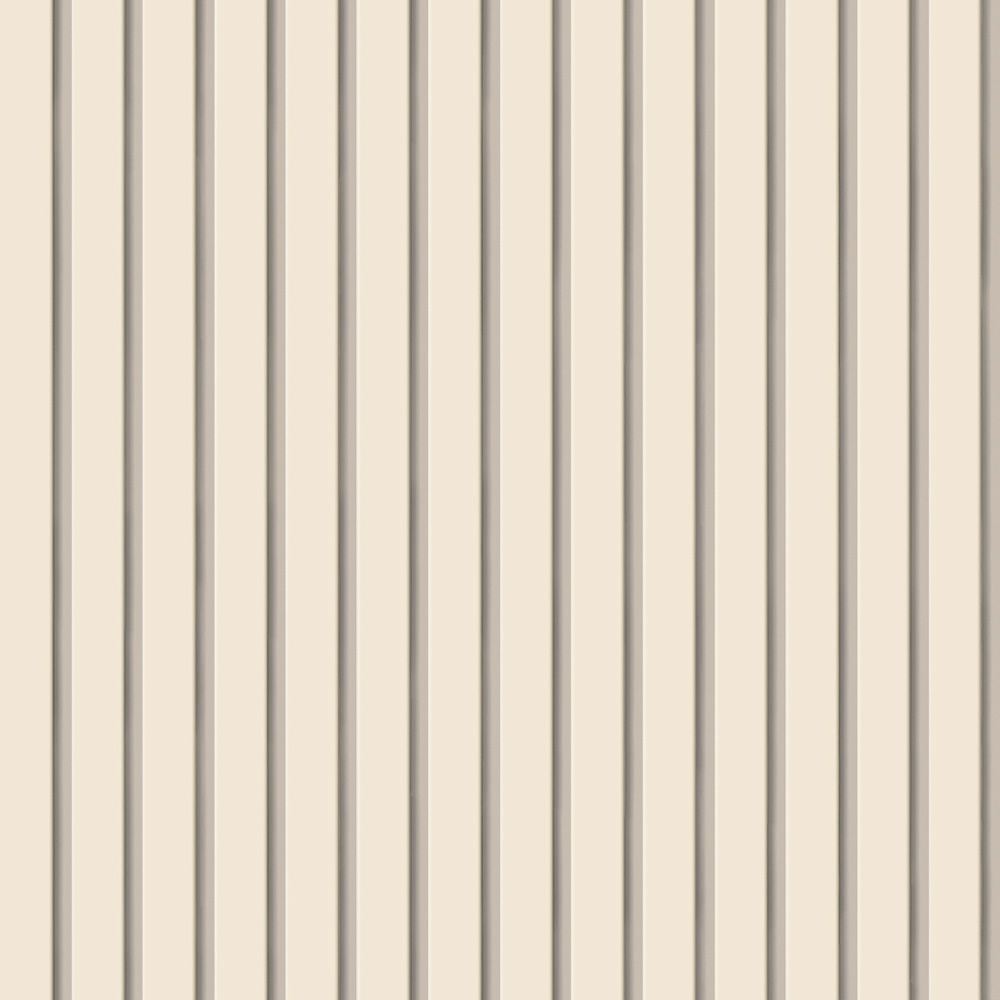 Peelable wallpaper, sticker type, SLOW TiME slat wall, nuance color (49cm x 2.5m size) TST-SNC02, cream beige