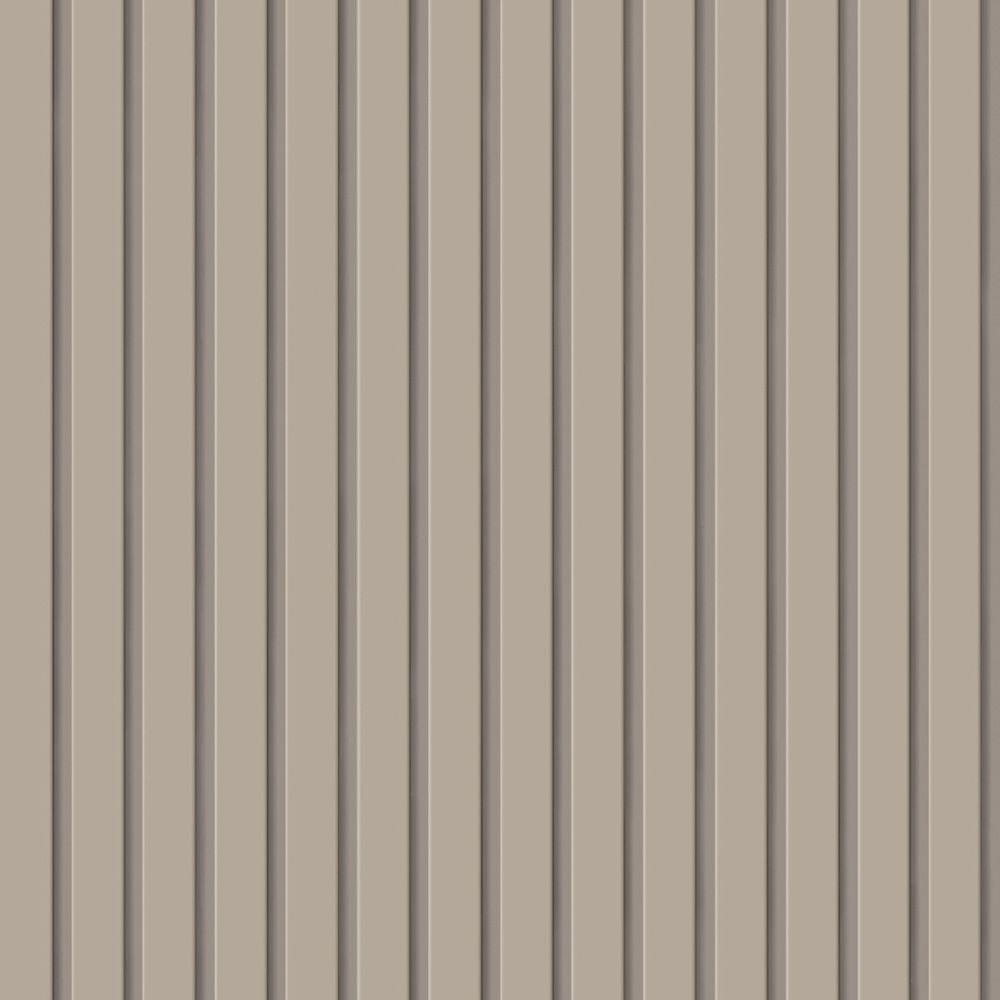 Peelable wallpaper, no adhesive, SLOW TiME slatwall, nuance color (49cm x 3m size) NST-SNC05, Mocha