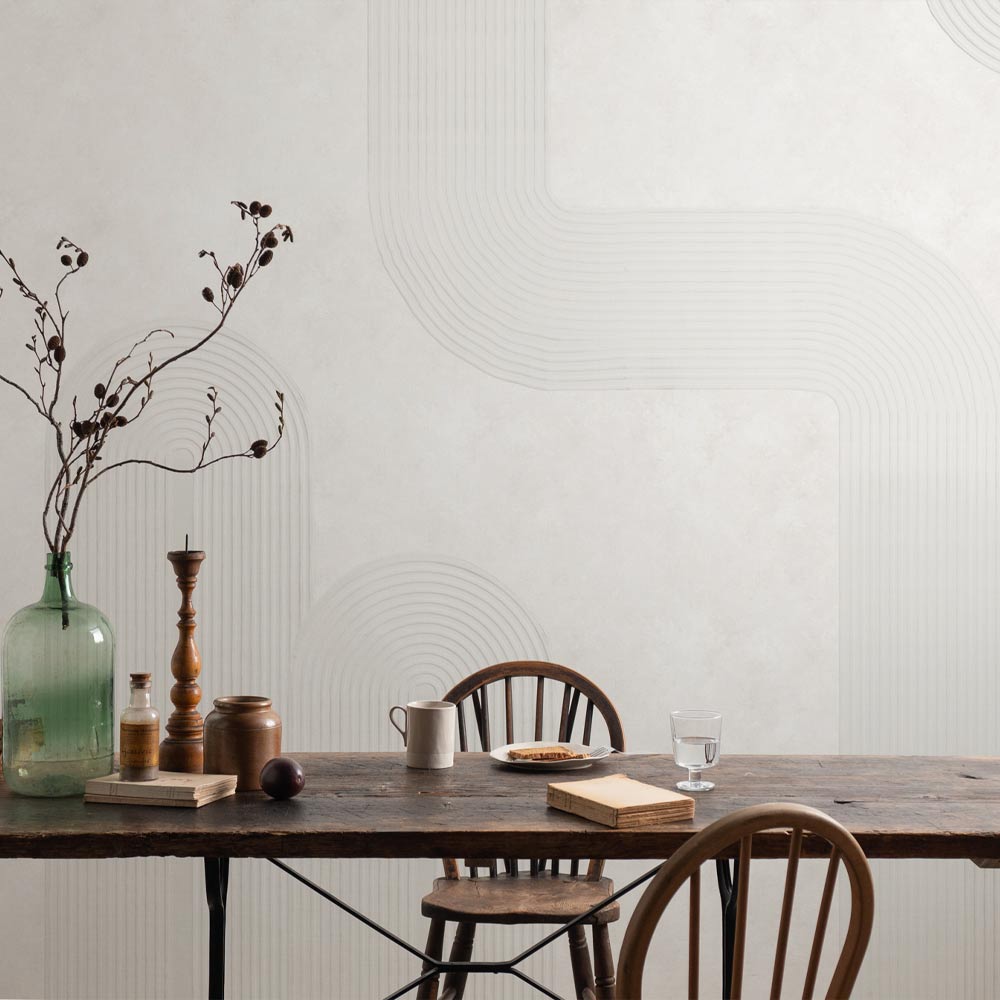 [Sample] Peelable Mural Wallpaper - No-Glue SLOW TiME Texture Art NST-TA04 White Sugar