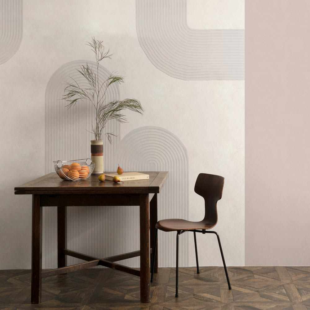 [Sample] Peelable Mural Wallpaper - No-Glue SLOW TiME Texture Art NST-TA06 Ash Cherry