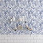Removable Wallpaper Sticker Type WALLTZ Murayama Tomoaki Tropical Rainforest Blue TWZ-TFBL (49cm×2.5m size)