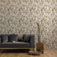 Peelable wallpaper, adhesive-free type WALLTZ Murayama Tomoaki Tropical rainforest Brown NWZ-TFBR (49cm×3.3m size)