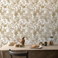 Peelable wallpaper non-adhesive type WALLTZ Murayama Tomoaki Tropical rainforest Brown NWZ-TFBR (49cm×2.5m size)