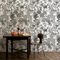 Peelable Wallpaper Non-adhesive Type WALLTZ Murayama Tomoaki Tropical Rainforest Double Black NWZ-TFDBK (49cm×2.7m size)