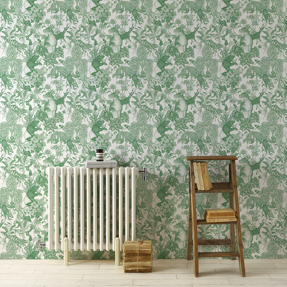 [Sample] Removable Wallpaper Sticker Type WALLTZ Murayama Tomoaki Tropical Rainforest Green TWZ-TFGR