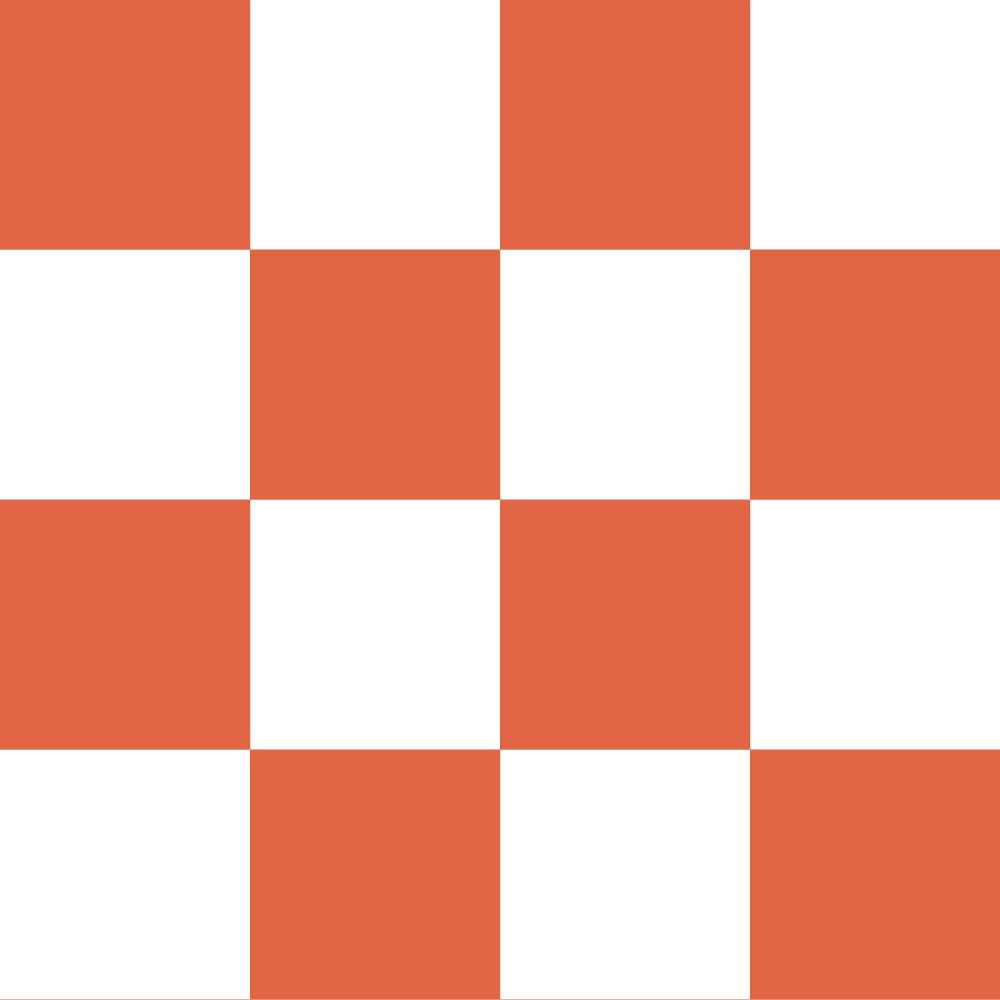 Peelable wallpaper, no adhesive What's poppin? Checker, L (49cm x 3m size), Red