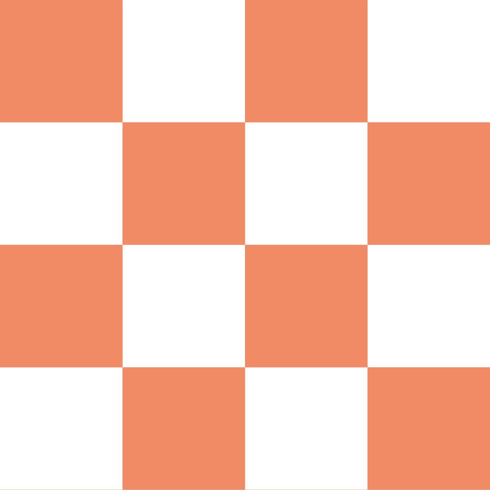 Peelable wallpaper sticker type What's poppin? Checker L (49cm x 2.5m size) Vermilion