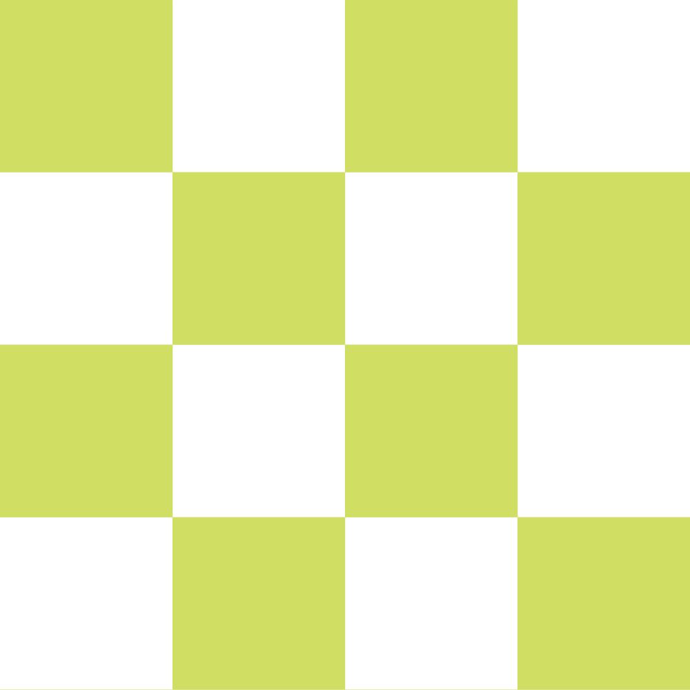 Peelable wallpaper, no adhesive, What's poppin? Checker, L (49cm x 3m size), lime