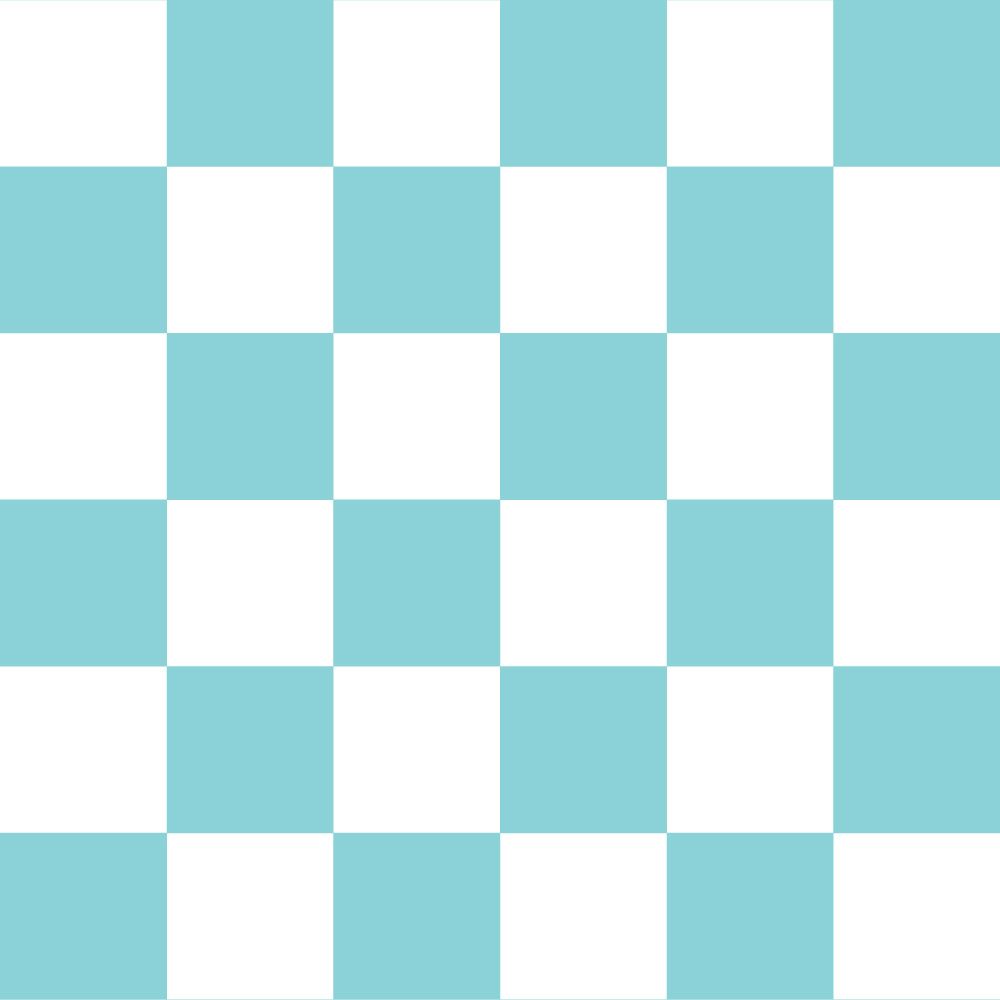 Peelable wallpaper, no adhesive, What's poppin? Checker, M (49cm x 3m size), turquoise