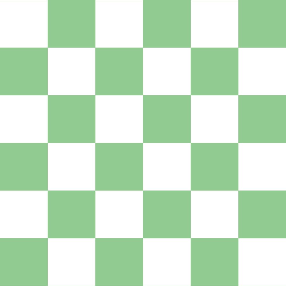 Peelable wallpaper, no adhesive, What's poppin? Checker, M (49cm x 3m size), green