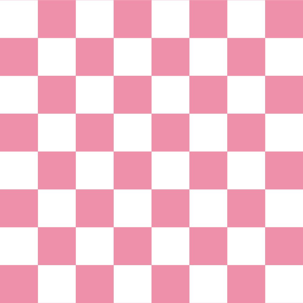 Peelable wallpaper, no adhesive, What's poppin? Checker, S (49cm x 2.5m size), pink