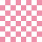 Peelable wallpaper, no adhesive, What's poppin? Checker, S (49cm x 2.5m size), pink