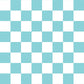 Peelable wallpaper sticker type What's poppin? Checker S (49cm x 2.5m size) Turquoise