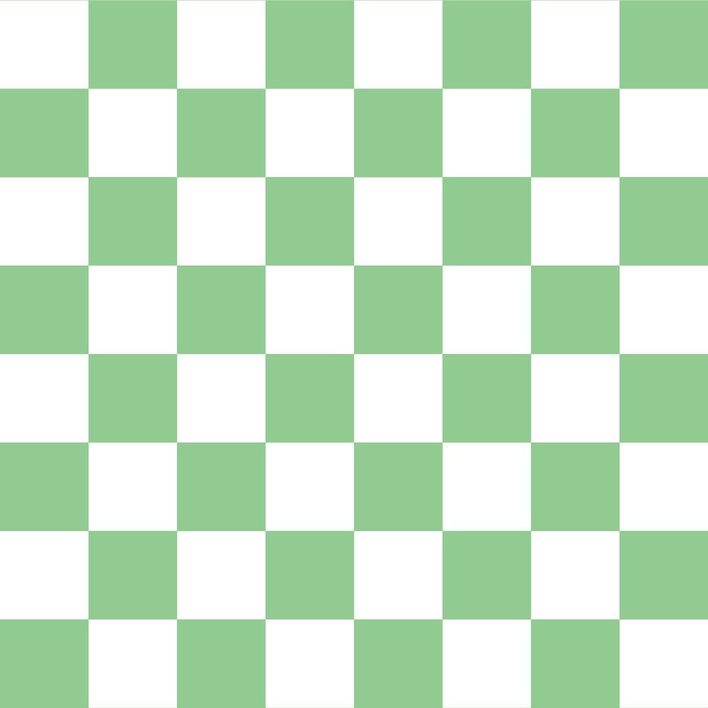 Peelable wallpaper, no adhesive, What's poppin? Checker, S (49cm x 3m size), green