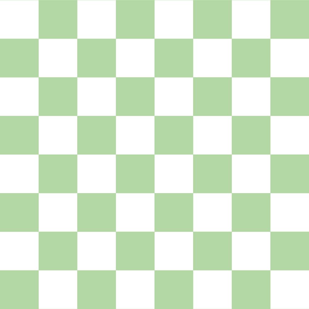 Peelable wallpaper, no adhesive What's poppin? Checker S (49cm x 3m size) Emerald