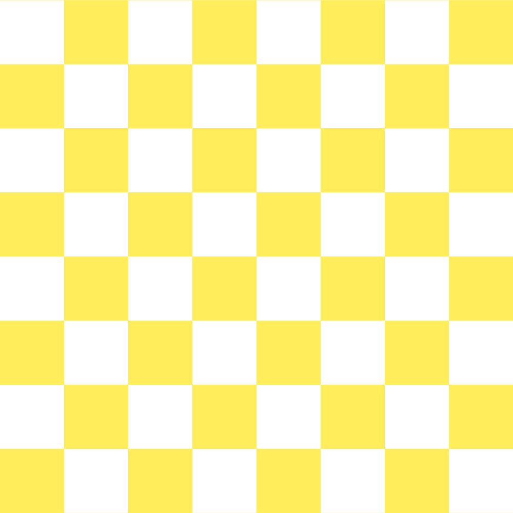 Peelable wallpaper, no adhesive What's poppin? Checker, S (49cm x 3m size), Yellow