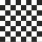 Peelable wallpaper, no adhesive, What's poppin? Checker, S (49cm x 3m size), black