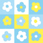 Peelable wallpaper sticker type What's poppin? Daisy Block (49cm x 2.5m size) Tropical