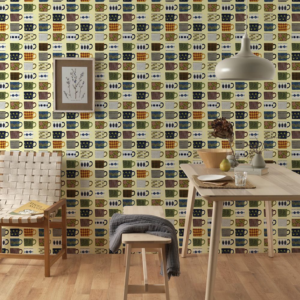 [Sample] Peelable wallpaper, no-glue wallpaper WALLTZ Midori Asano mugs NWZ-MUGS