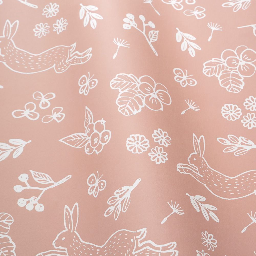 Peelable wallpaper, no-paste wallpaper, WALLTZ Midori Asano rabbit garden NWZ-RBGD (49cm x 3.3m size)