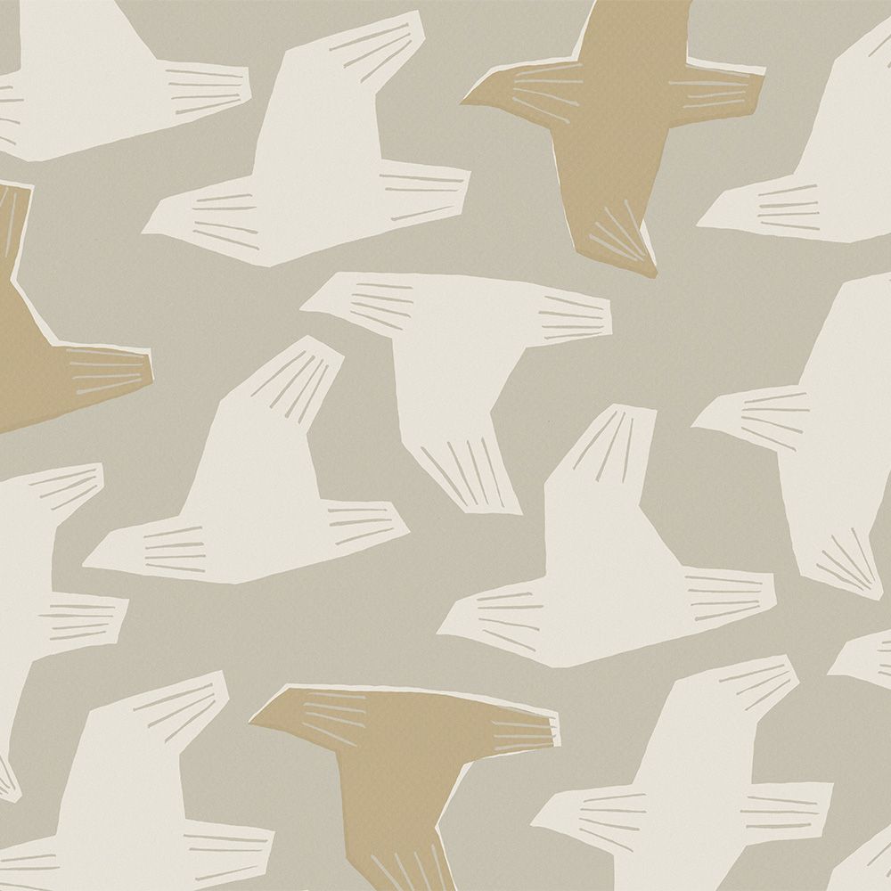 Peelable wallpaper, no-paste wallpaper, WALLTZ Day Starter flip flap Brown NWZ-FFBR (49cm x 2.5m size)