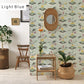 Peelable wallpaper, no-paste wallpaper, WALLTZ Day Starter VASE Light Blue NWZ-VSLB (49cm x 2.5m size)