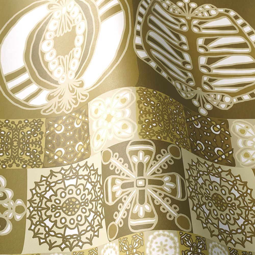 Peelable wallpaper, no-paste wallpaper WALLTZ Junko Hashi 2% Gold NWZ-2PGD (49cm x 3m size)
