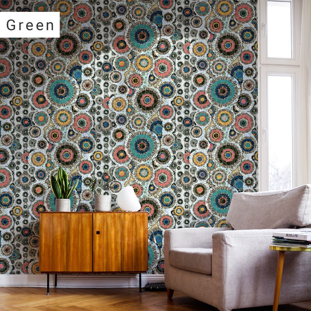Peelable wallpaper, no-paste wallpaper, WALLTZ Junko Hashi Sai-Bow [Static] Green NWZ-SSGR (49cm x 2.7m size)