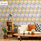 Peelable wallpaper, no-paste wallpaper WALLTZ Junko Hashi TRICK Beige NWZ-TKBE (49cm x 2.7m size)