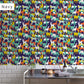Peelable wallpaper, no-paste wallpaper, WALLTZ Kayo Horaguchi GOOD FRIENDS Navy NWZ-GFNV (49cm x 2.5m size)