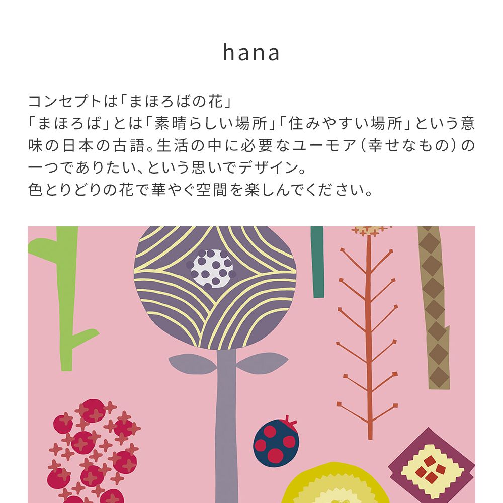 [Sample] Peelable wallpaper, no-paste wallpaper WALLTZ Naoko Horiguchi Hana Pink NWZ-HNPK