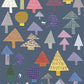 Peelable wallpaper, no-paste wallpaper WALLTZ Naoko Horiguchi mori Colorful NWZ-MRCO (49cm x 2.5m size)